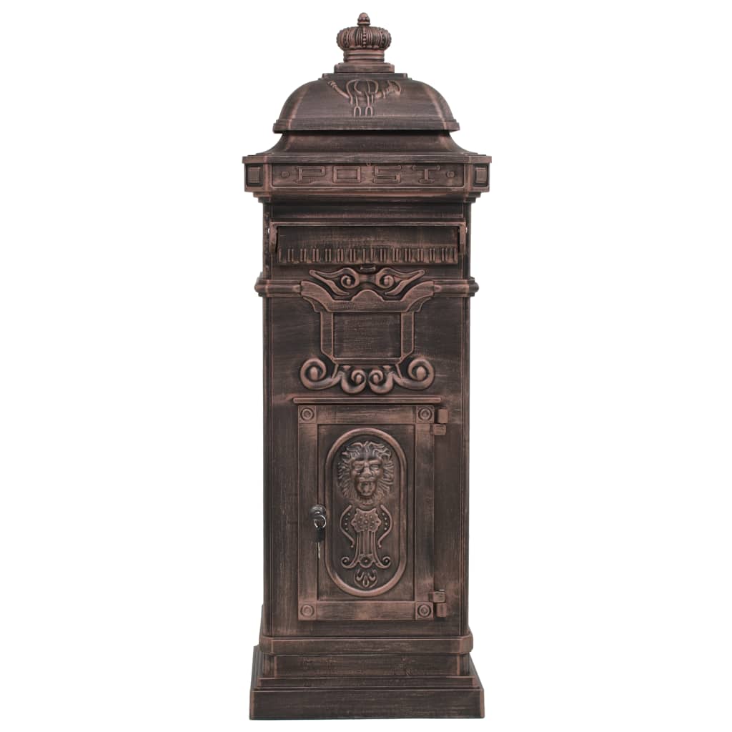 Boîte aux lettres à pilier Aluminium Vintage Bronze antirouille