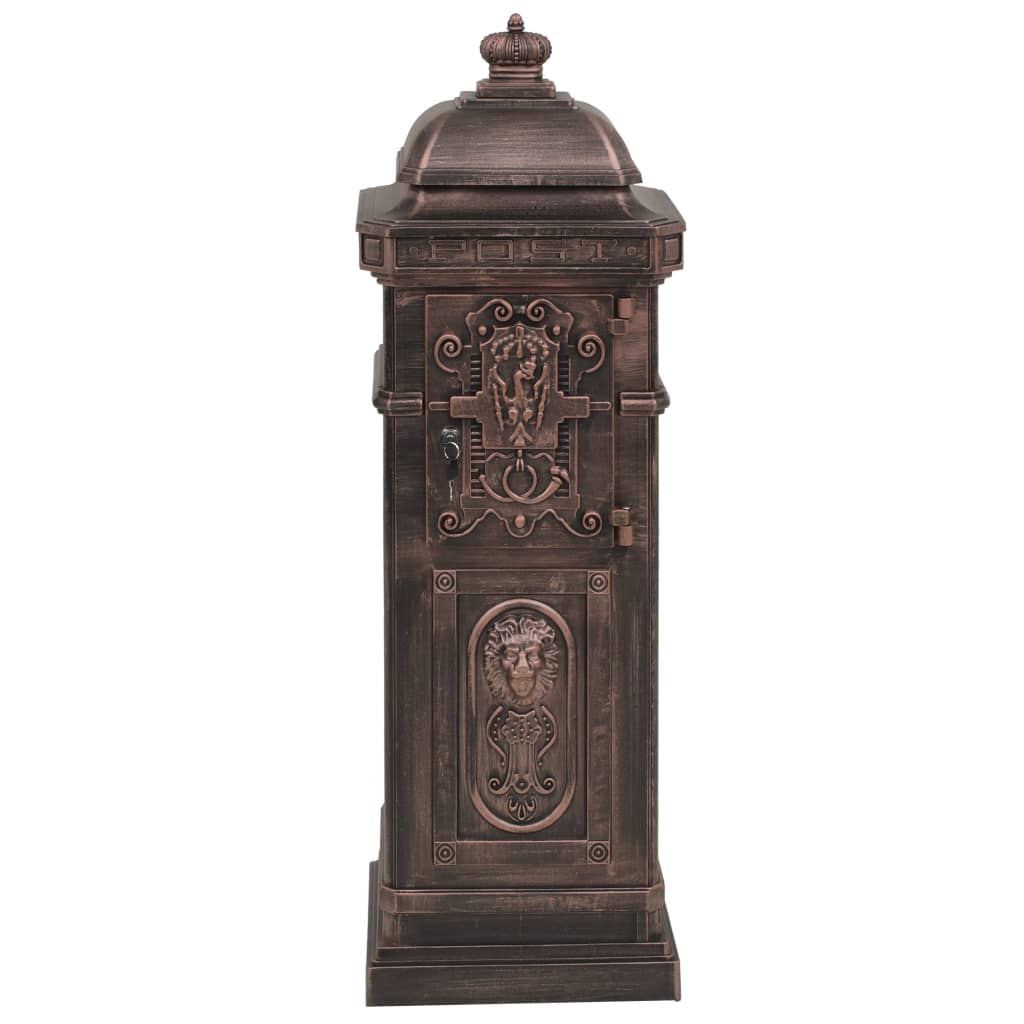 Boîte aux lettres à pilier Aluminium Vintage Bronze antirouille