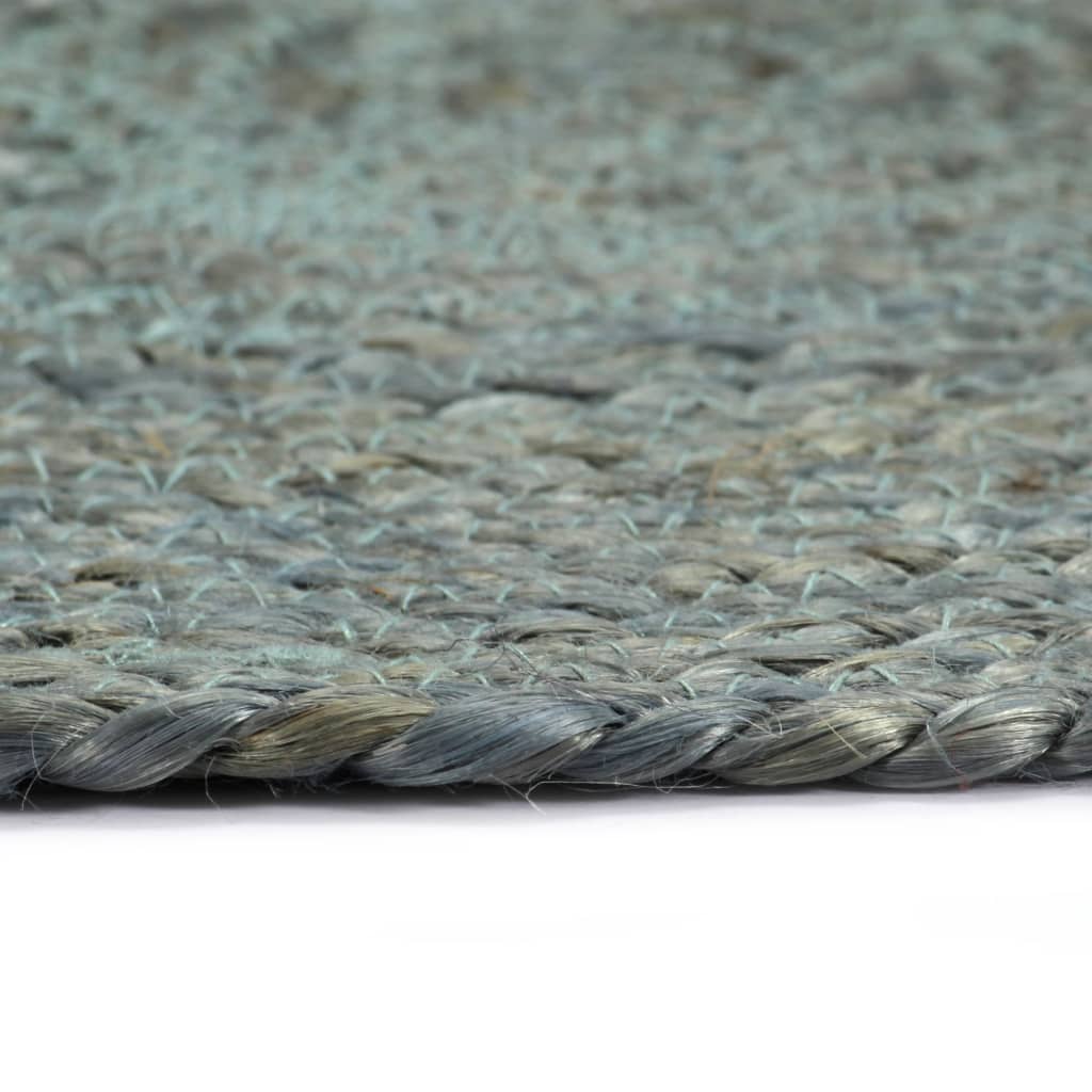 Napperons 4 pcs Vert olive Plain 38 cm Rond Jute