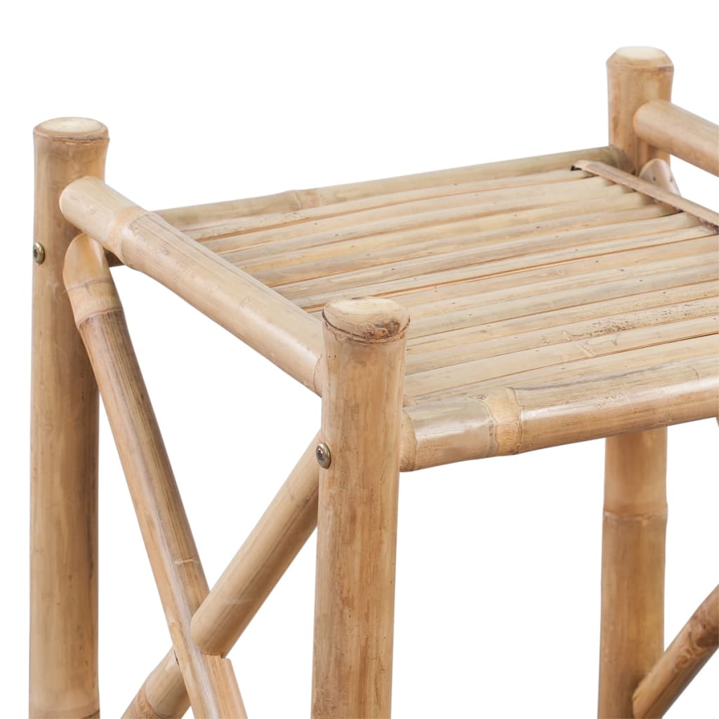 Étagère à 5 niveaux carré bambou