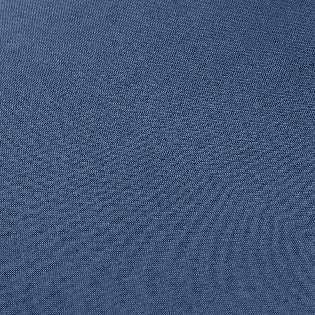 Canapé à 5 places Bleu Tissu