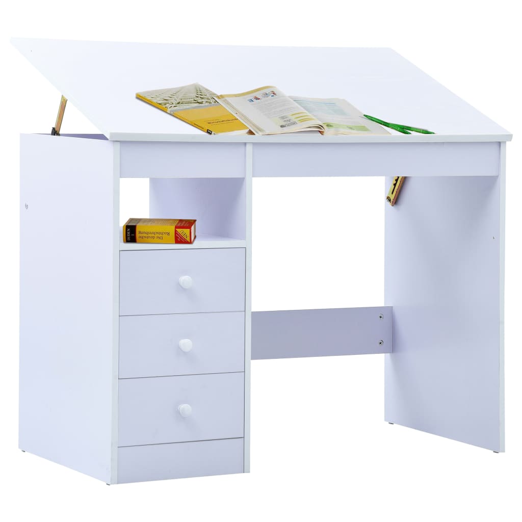 Escritorio infantil inclinable blanco