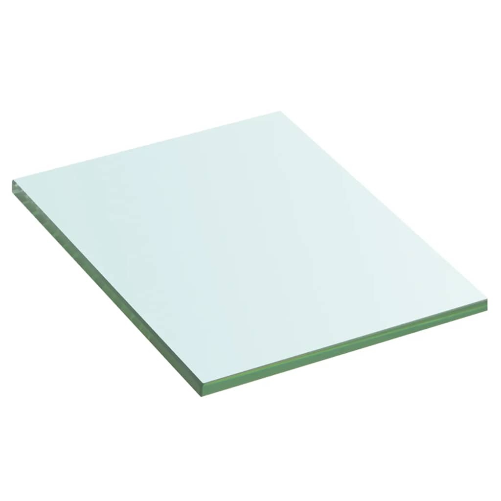 Panneaux d'étagère 2 pcs Verre Transparent 20 x 15 cm