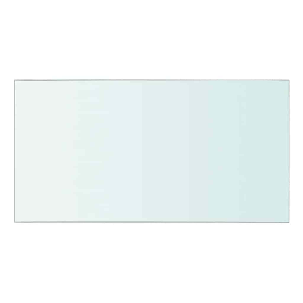 Panneaux d'étagère 2 pcs Verre Transparent 30 x 12 cm