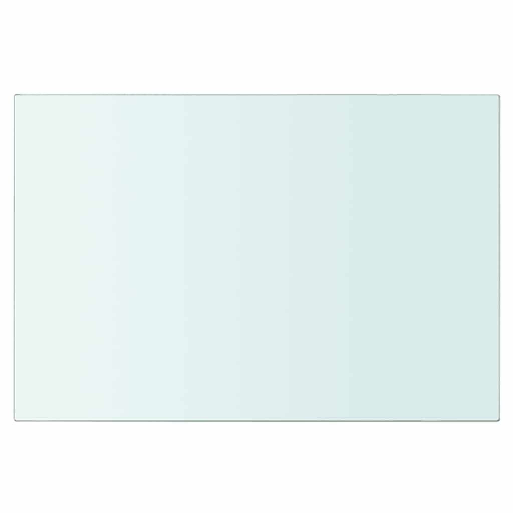 Panneaux d'étagère 2 pcs Verre Transparent 30 x 15 cm