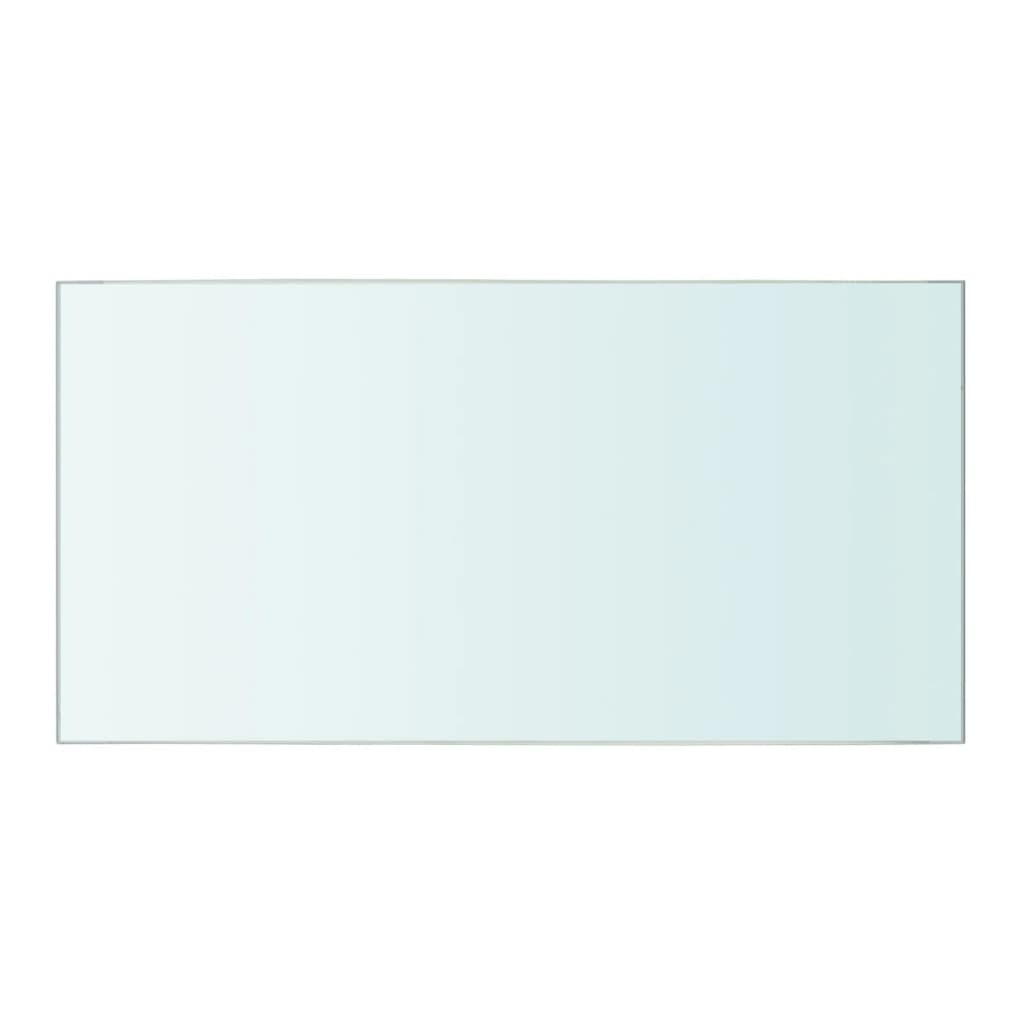 Panneaux d'étagère 2 pcs Verre Transparent 40 x 20 cm