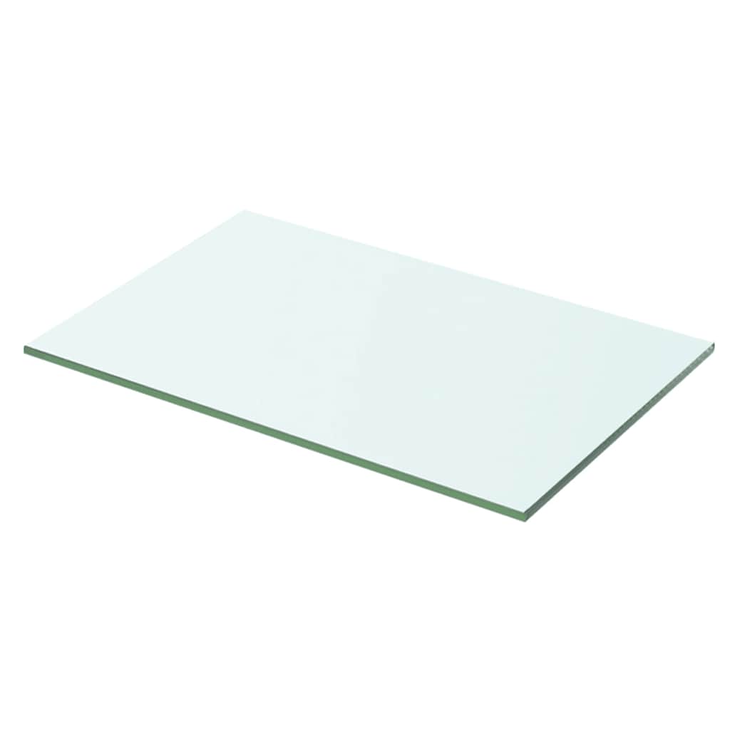 Panneaux d'étagère 2 pcs verre transparent 50x25 cm
