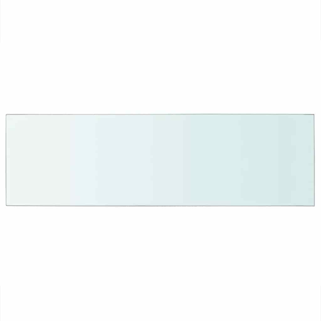 Panneaux d'étagère 2 pcs Verre Transparent 80 x 25 cm