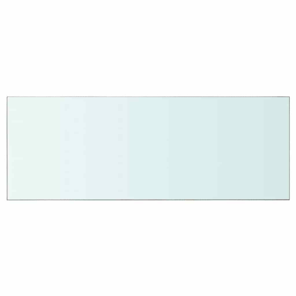 Panneaux d'étagère 2 pcs Verre Transparent 80 x 30 cm