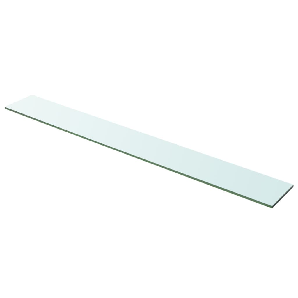 Panneaux d'étagère 2 pcs Verre Transparent 100 x 12 cm
