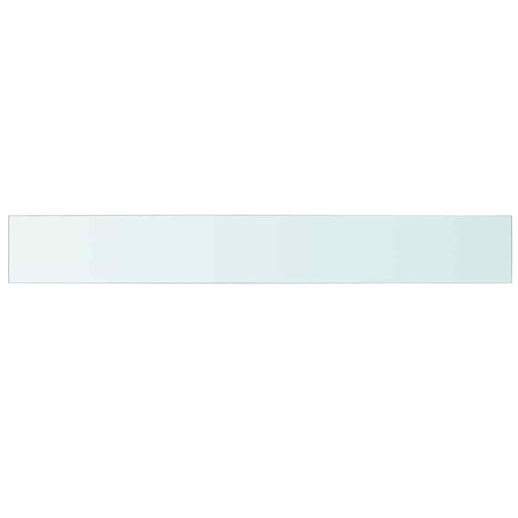 Panneaux d'étagère 2 pcs Verre Transparent 110 x 15 cm