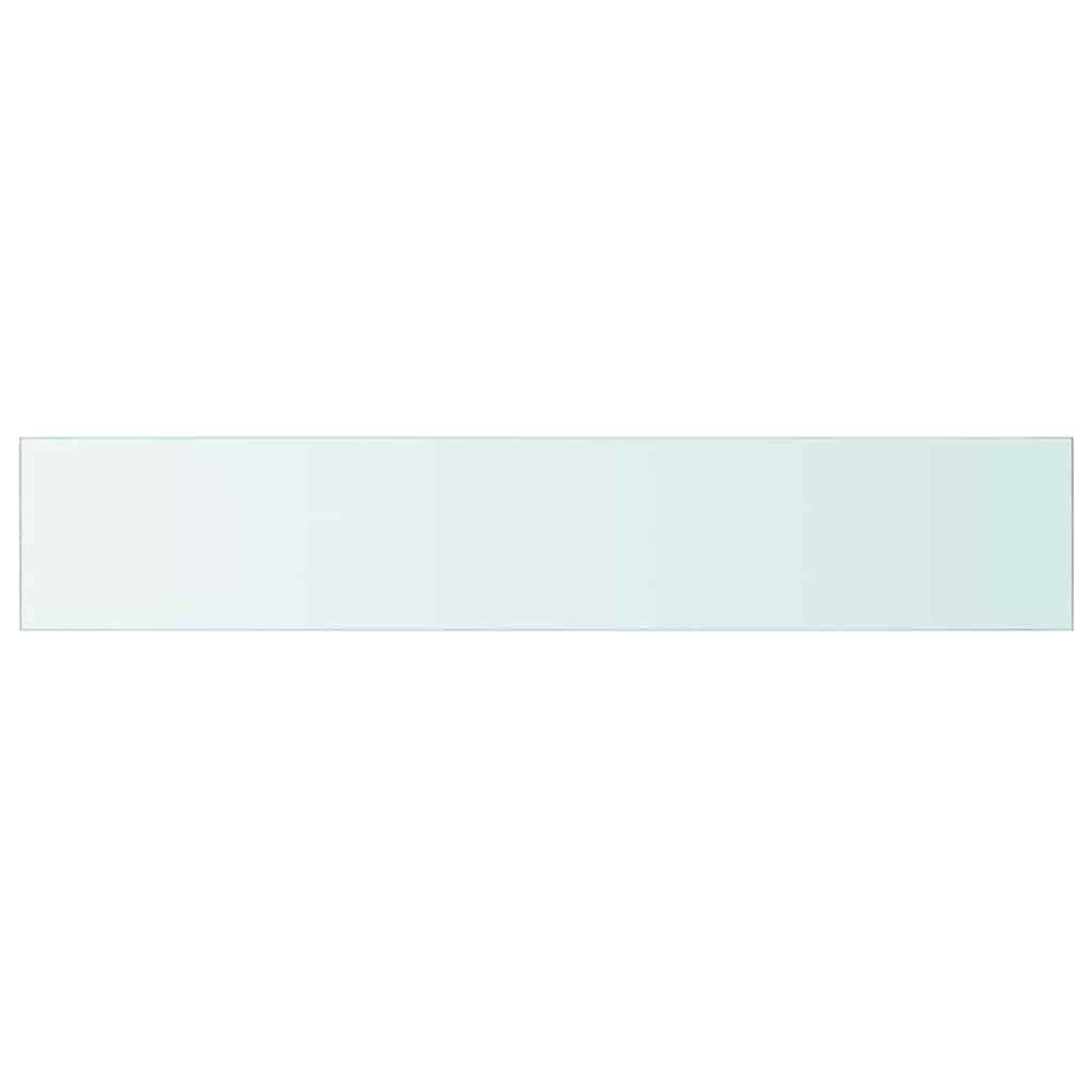 Panneaux d'étagère 2 pcs Verre Transparent 110 x 20 cm
