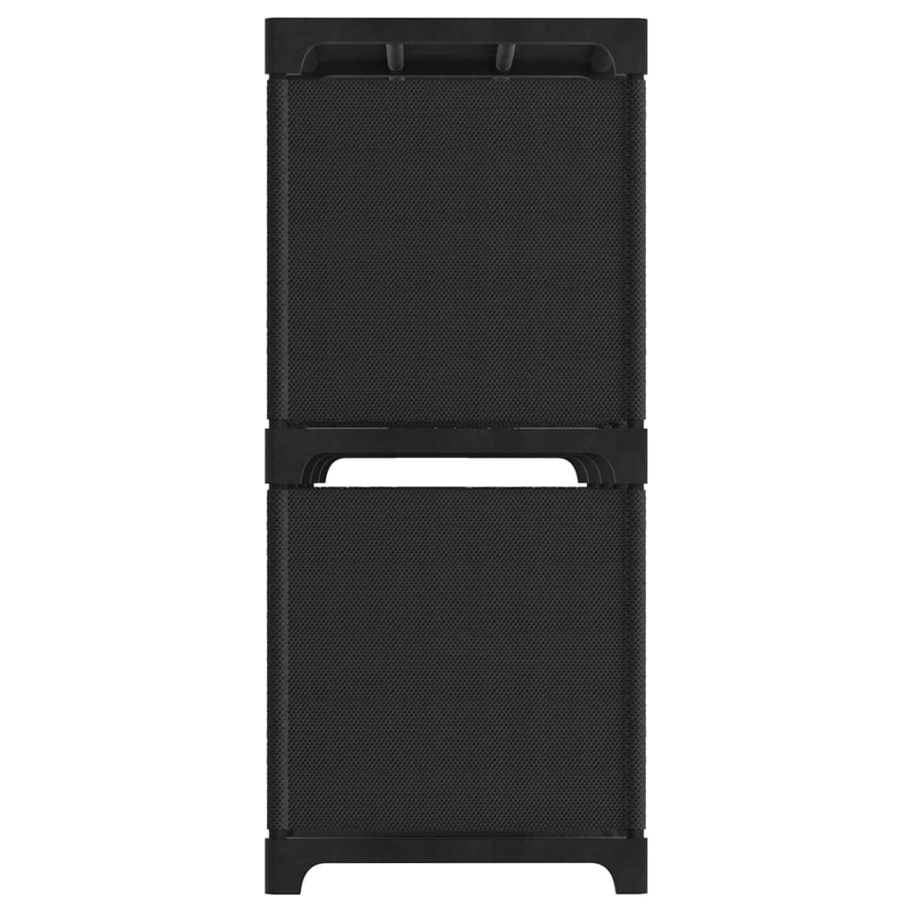 Étagère d'affichage 5 cubes Noir 103x30x72,5 cm Tissu