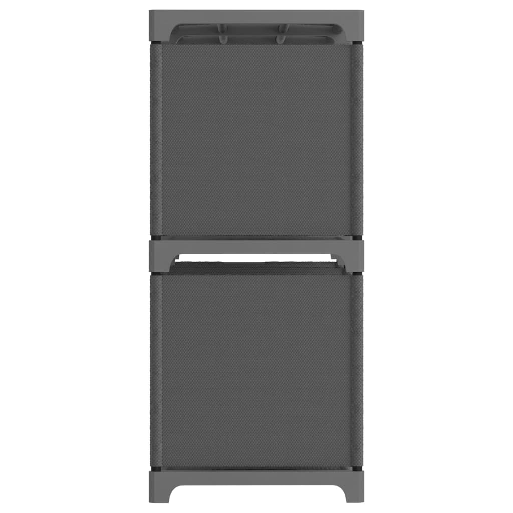 Étagère d'affichage 6 cubes Gris 103x30x72,5 cm Tissu