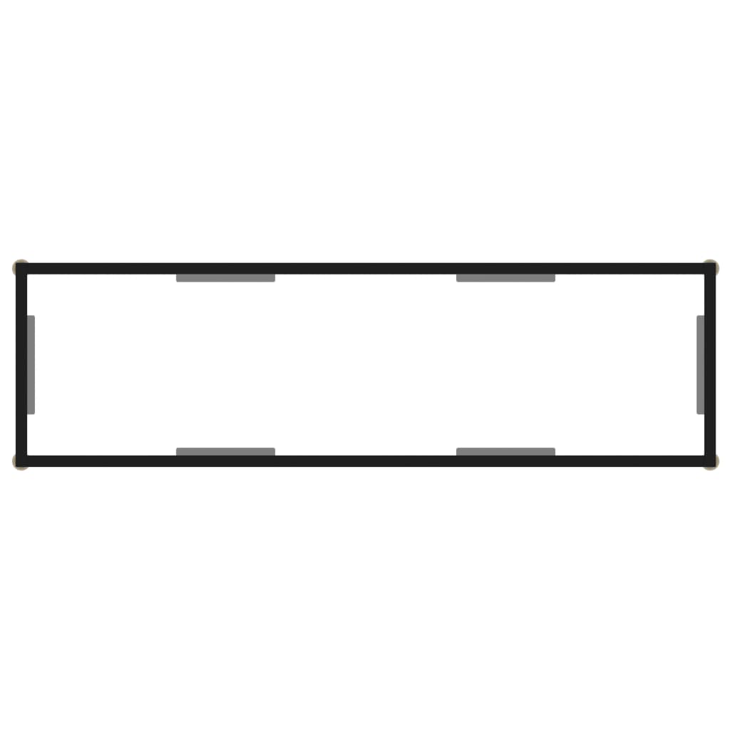 Table console Transparent 120x35x75 cm Verre trempé