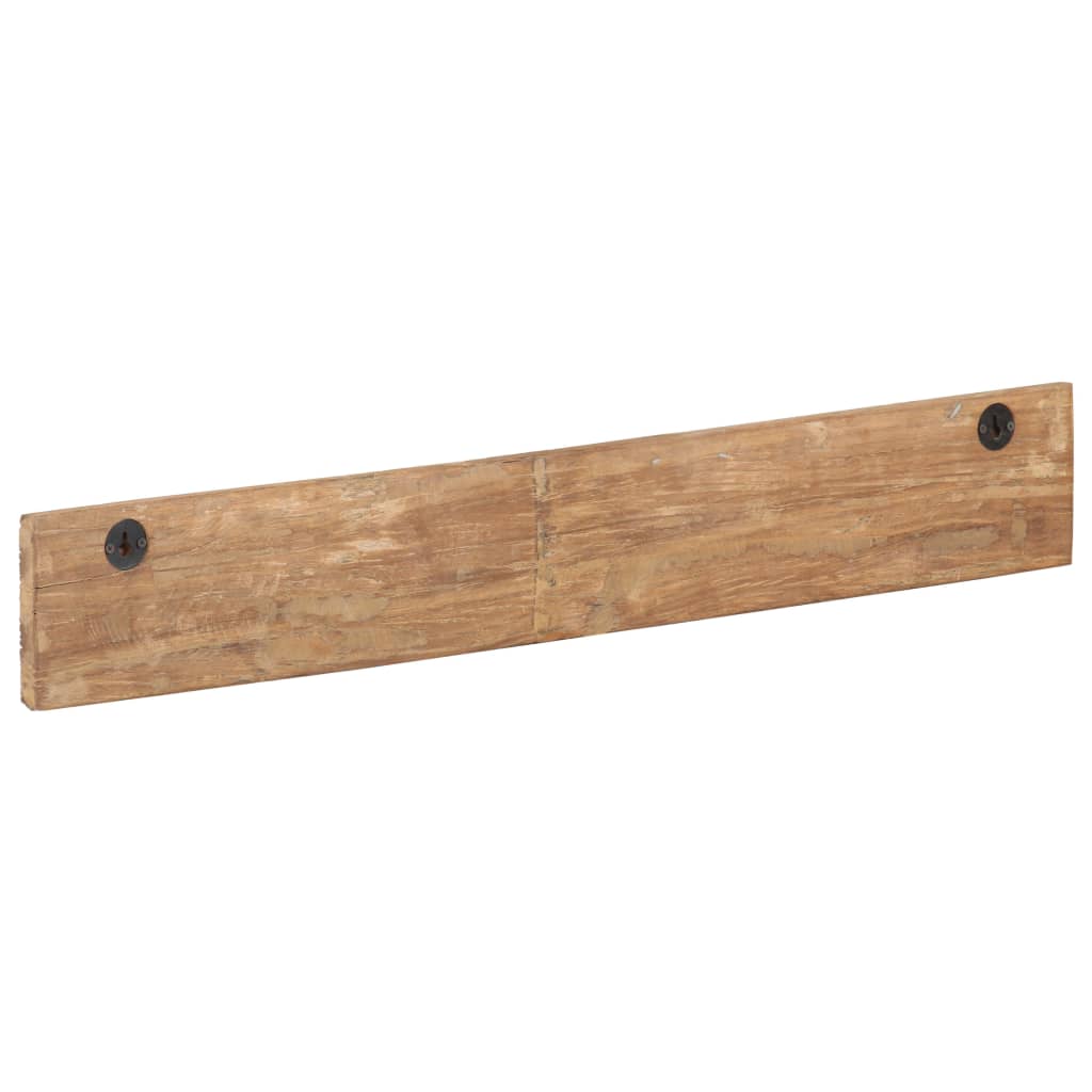 Percha de pasillo y 5 ganchos 100x2,5x15 cm Madera recuperada