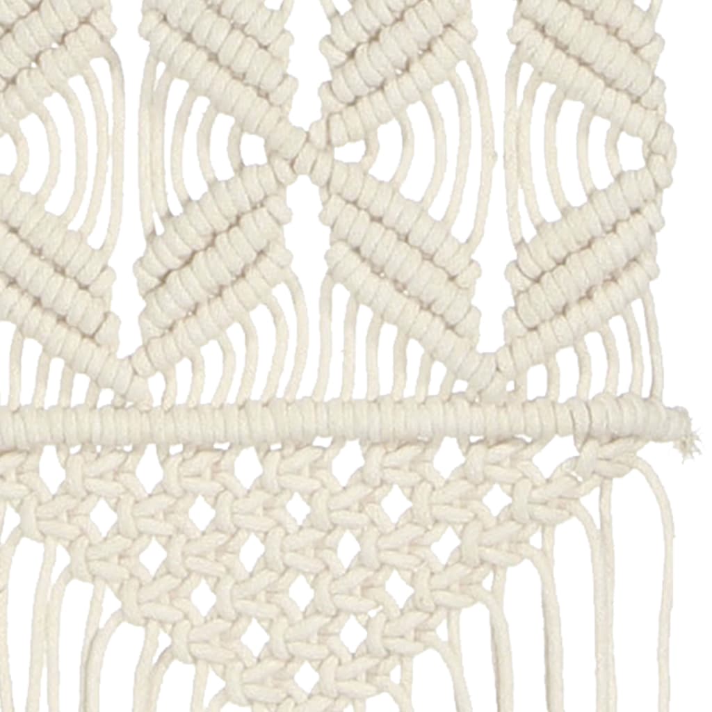 Cintre mural en macramé 40x80 cm Coton