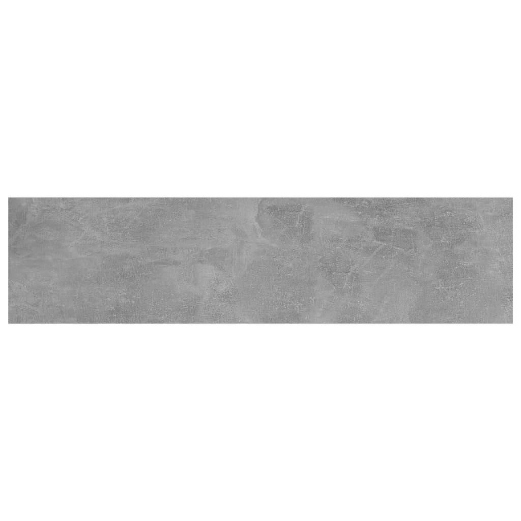Panneaux de bibliothèque 4 pcs gris béton bois d’ingénierie