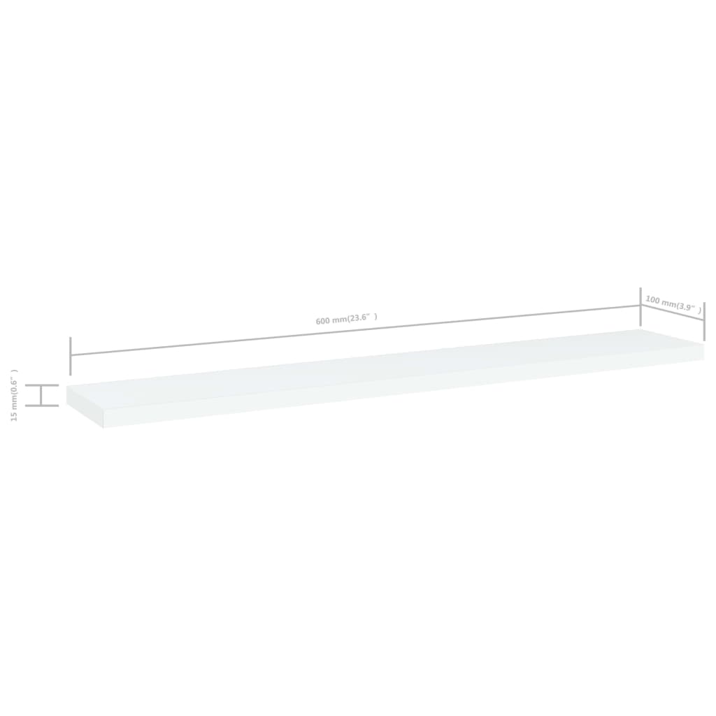 Panneaux de bibliothèque 4 pcs blanc bois d’ingénierie