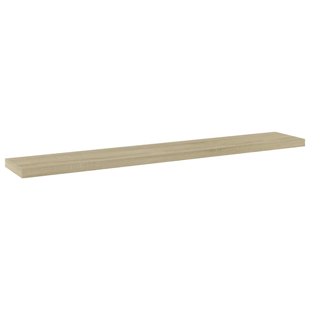 Panneau de bibliothèque 4pcs Chêne sonoma 60x10x1,5cm Aggloméré