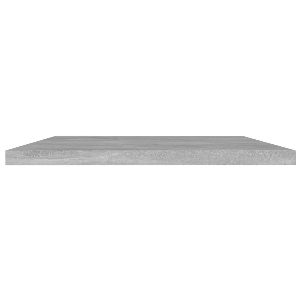 Panneaux de bibliothèque 4 pcs Gris béton 60x20x1,5cm Aggloméré