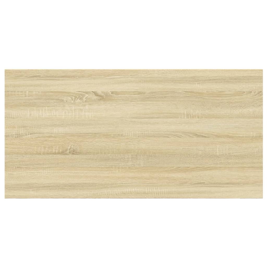 Panneau de bibliothèque 4pcs Chêne sonoma 60x30x1,5cm Aggloméré