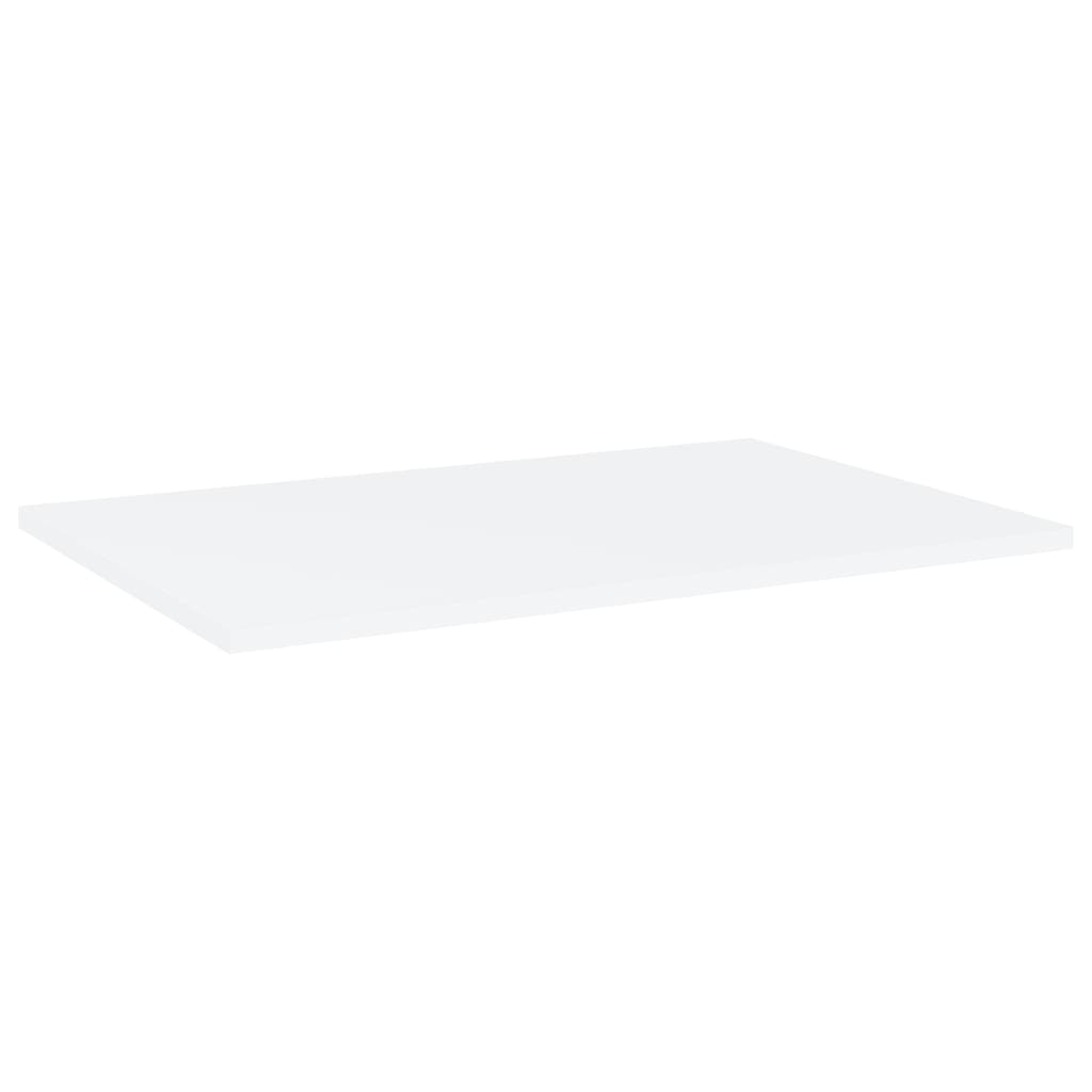 Panneaux de bibliothèque 4 pcs blanc bois d’ingénierie