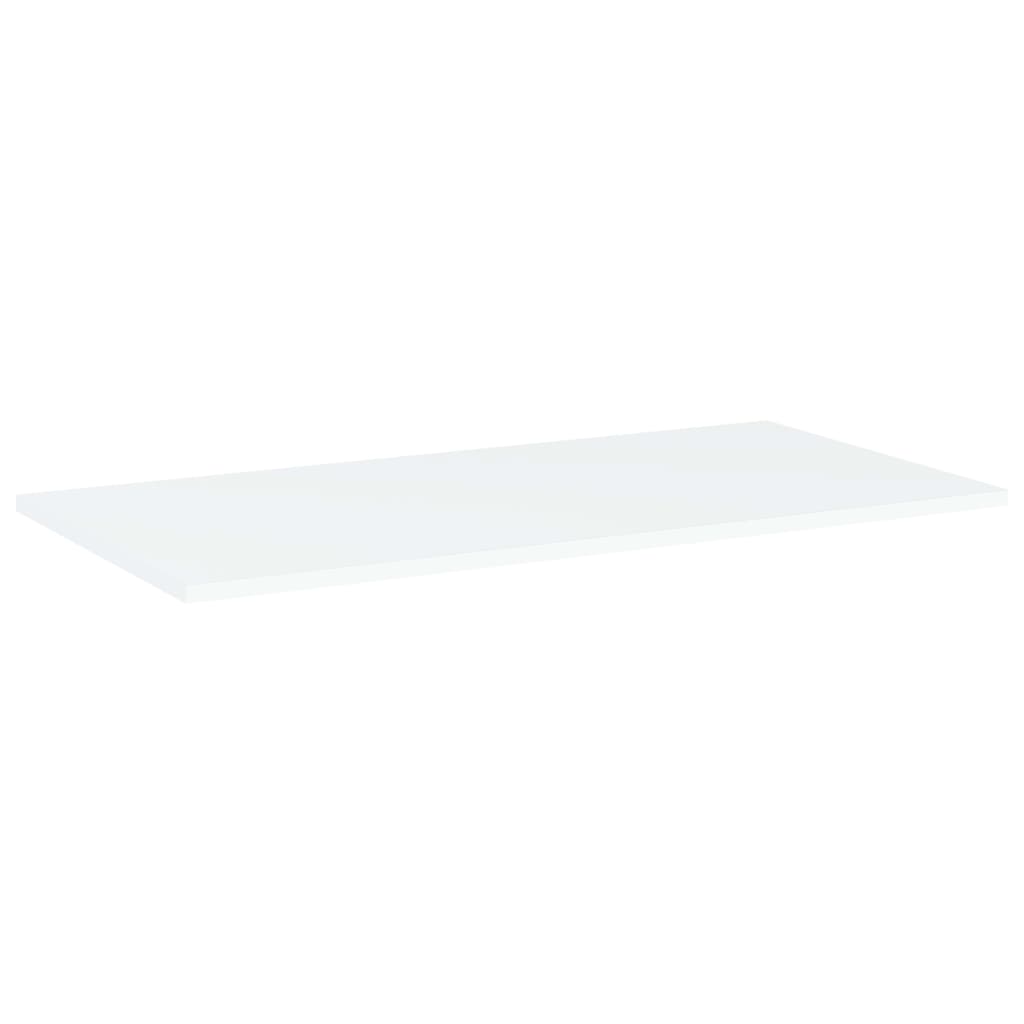 Panneaux de bibliothèque 4 pcs blanc bois d’ingénierie