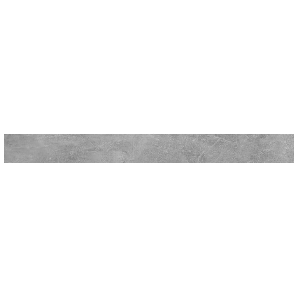 Panneaux de bibliothèque 4 pcs gris béton bois d’ingénierie