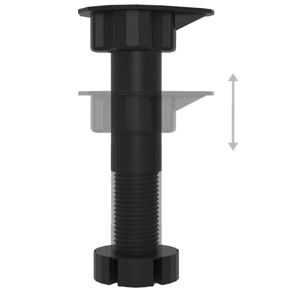 Conjunto de muebles de cocina de 8 piezas de aglomerado negro