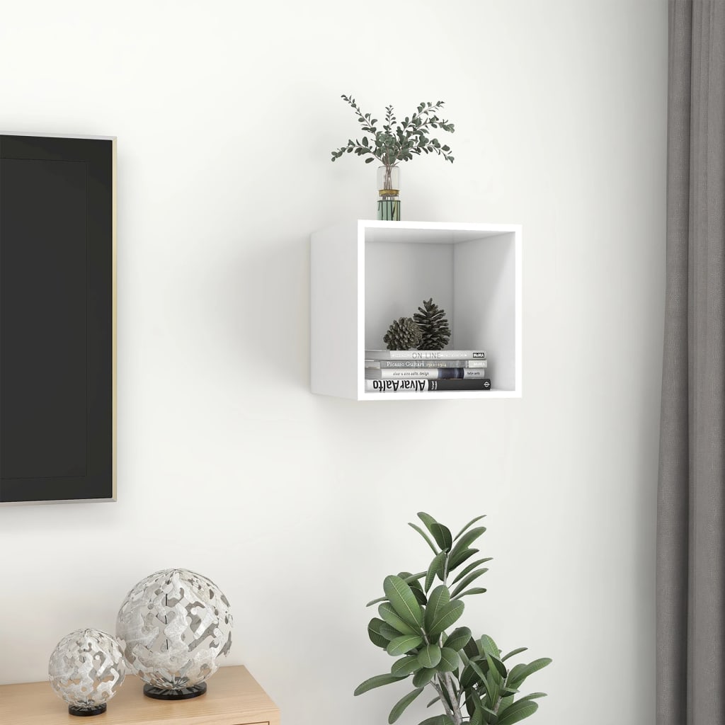 Armoire murale Blanc 37x37x37 cm Bois d’ingénierie