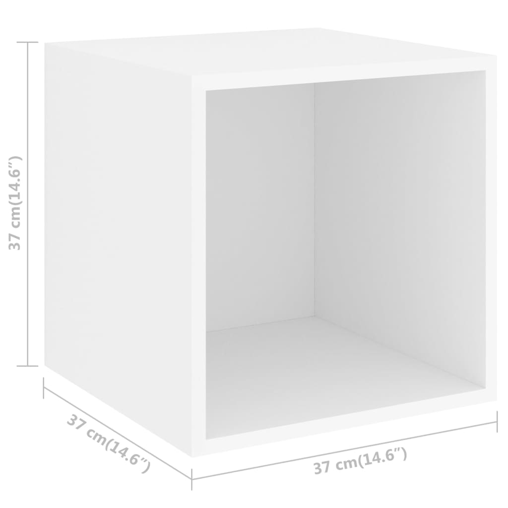 Armoire murale Blanc 37x37x37 cm Bois d’ingénierie