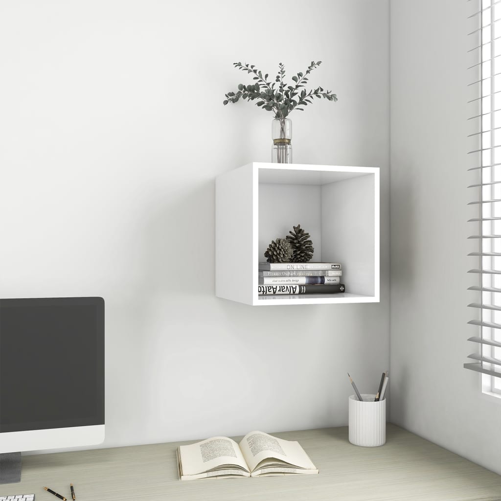 Armoire murale Blanc 37x37x37 cm Bois d’ingénierie