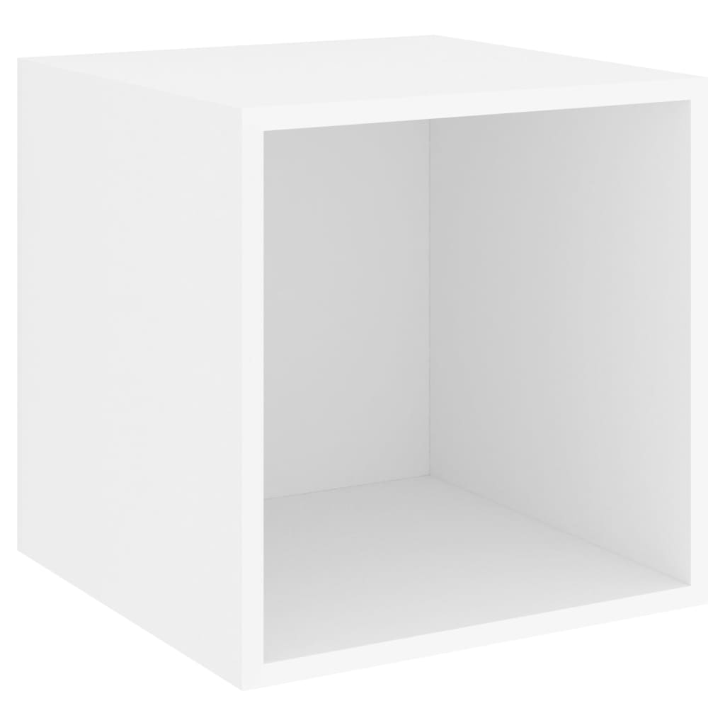 Armoires murales 2 pcs Blanc 37x37x37 cm Bois d’ingénierie
