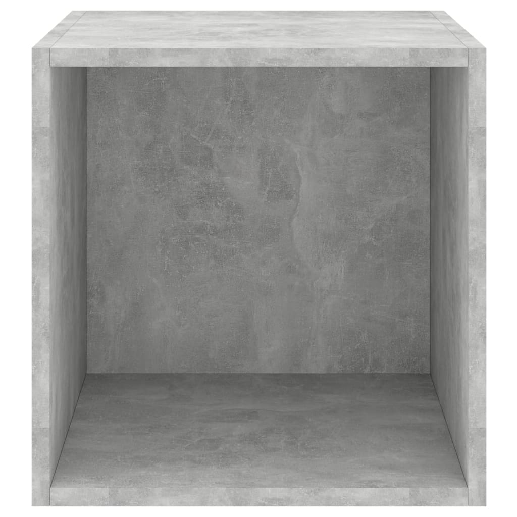 Armoires murales 2 pcs Gris béton 37x37x37 cm Bois d’ingénierie