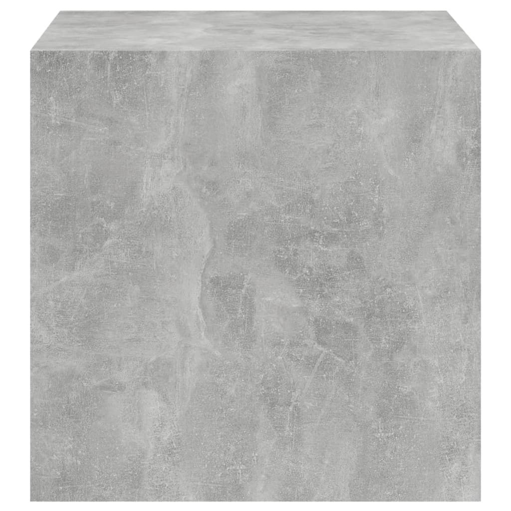 Armoires murales 2 pcs Gris béton 37x37x37 cm Bois d’ingénierie