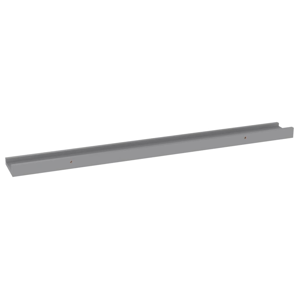 Étagères murales 4 pcs Gris 80x9x3 cm