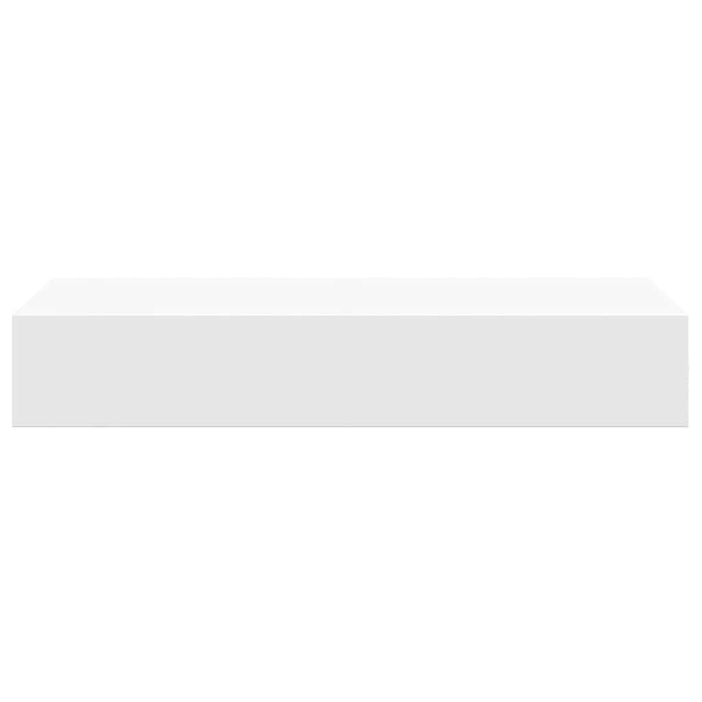 Étagères à tiroirs murales 2 pcs Blanc 60x23,5x10 cm MDF