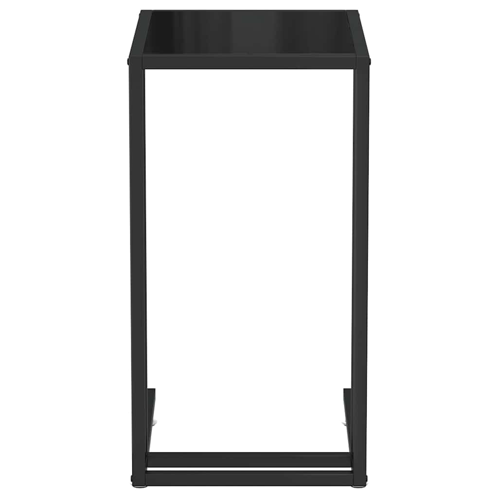 Table d'appoint pour ordinateur Noir 50x35x65 cm Verre trempé