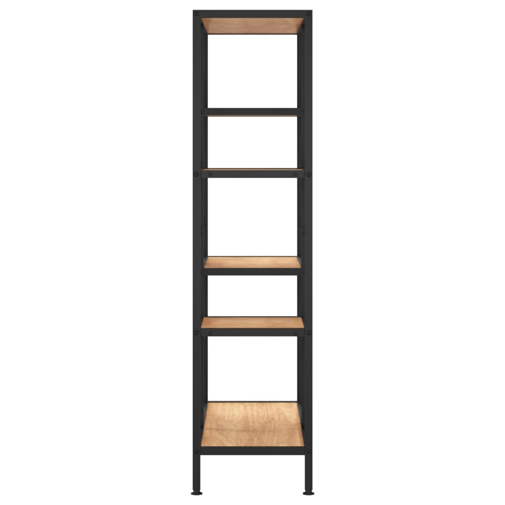 Étagère à livres 80x30x120 cm Acier et bois d'ingénierie