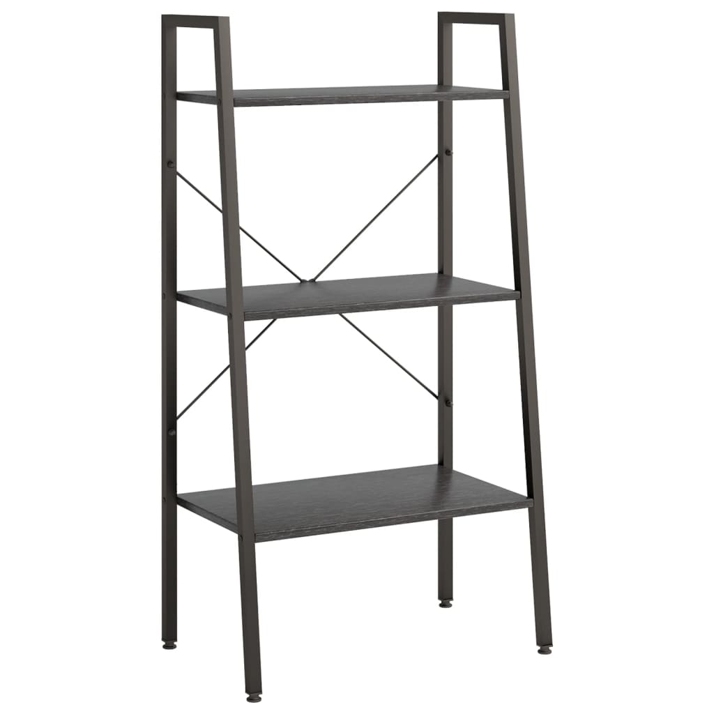 Étagère sur pied 3 niveaux Noir 56x35x108 cm