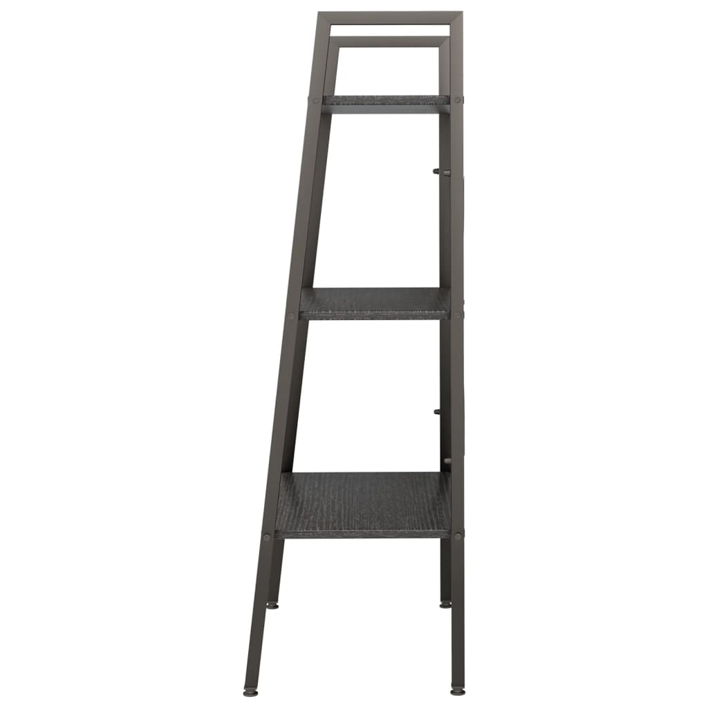 Étagère sur pied 3 niveaux Noir 56x35x108 cm