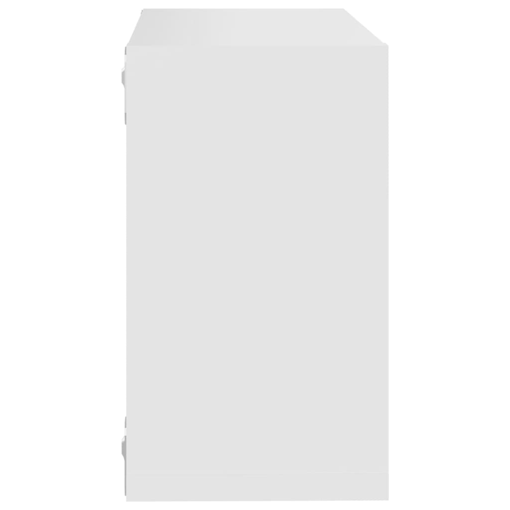 Étagères cube murales 2 pcs Blanc 26x15x26 cm