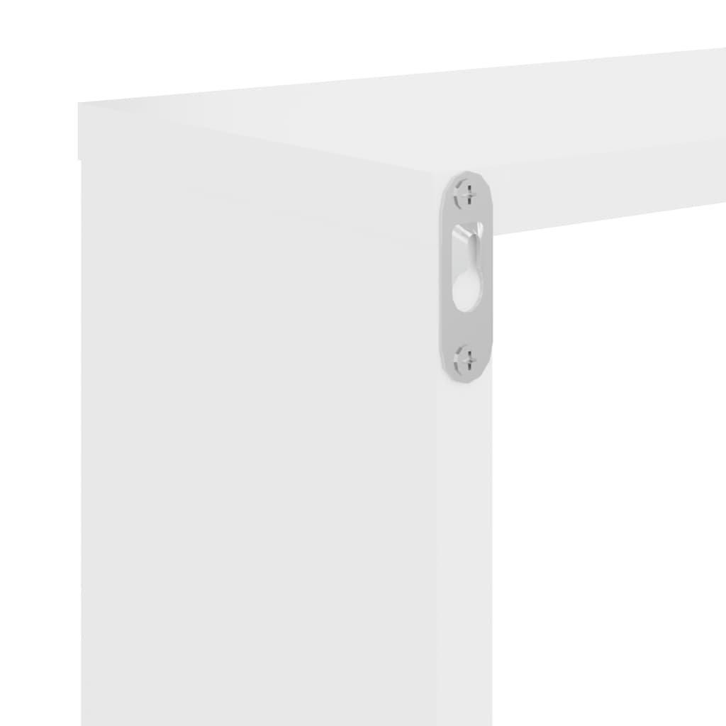 Étagères cube murales 2 pcs Blanc 26x15x26 cm