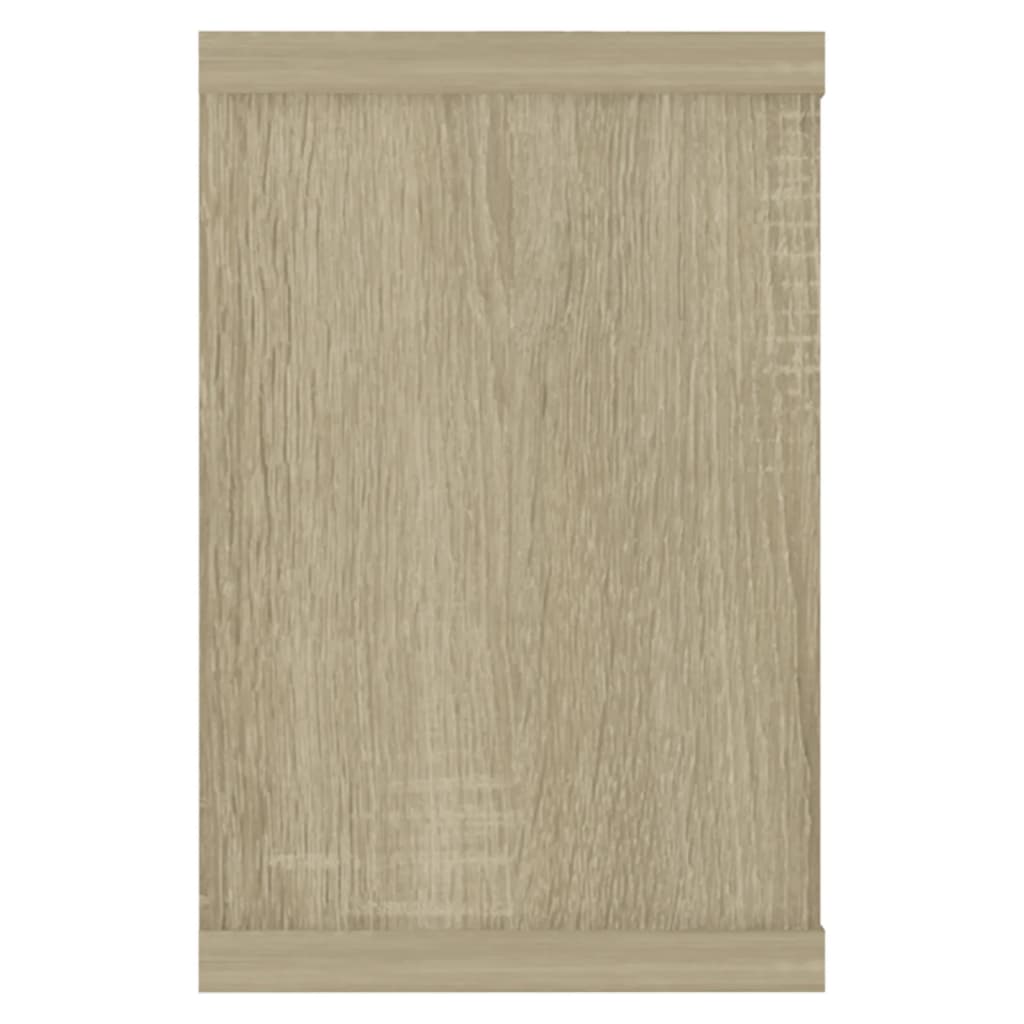 Étagères murales cube 4 pcs Chêne sonoma Bois d’ingénierie