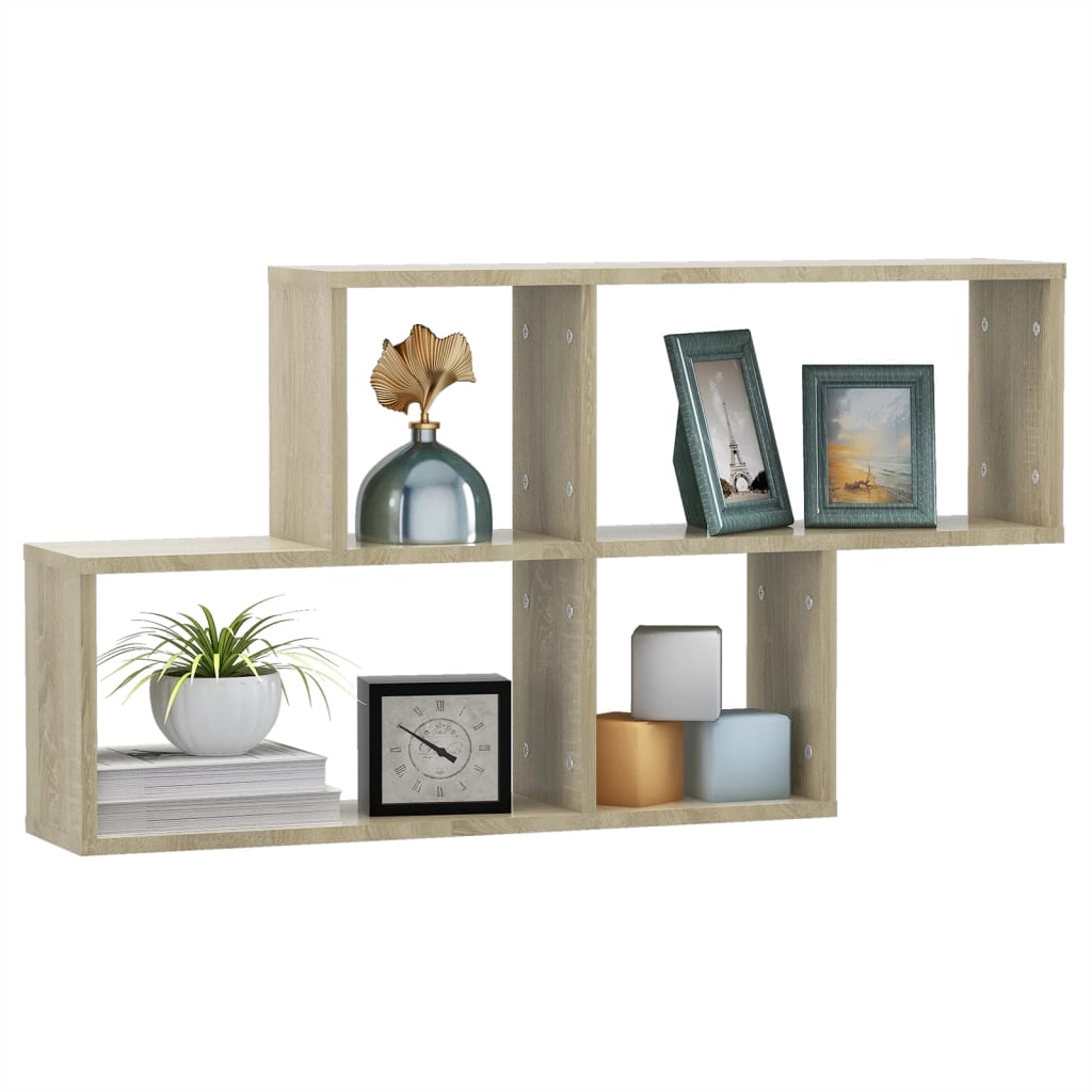 Étagère murale Chêne sonoma 100x18x53 cm Bois d’ingénierie