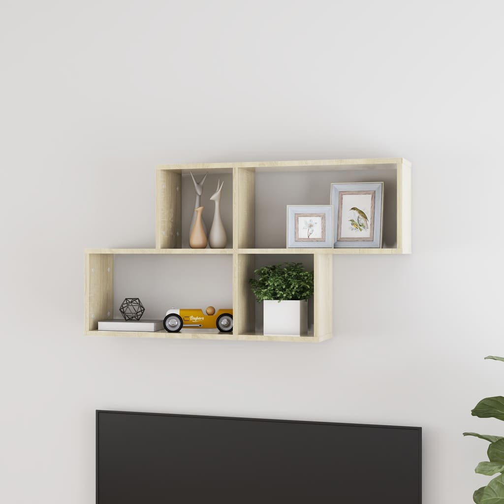 Étagère murale Chêne sonoma 100x18x53 cm Bois d’ingénierie