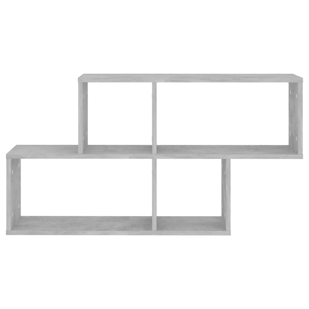 Étagère murale Gris béton 100x18x53 cm Bois d’ingénierie