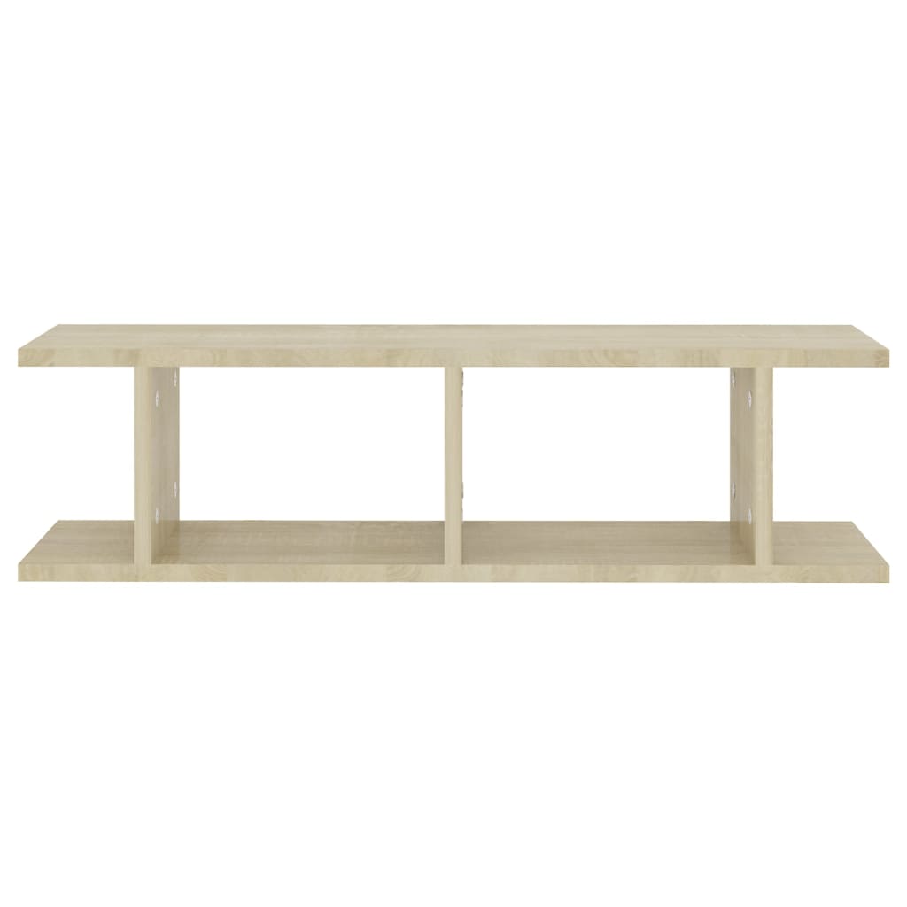 Étagères murales 2 pcs Chêne sonoma 75x18x20 cm bois ingénierie