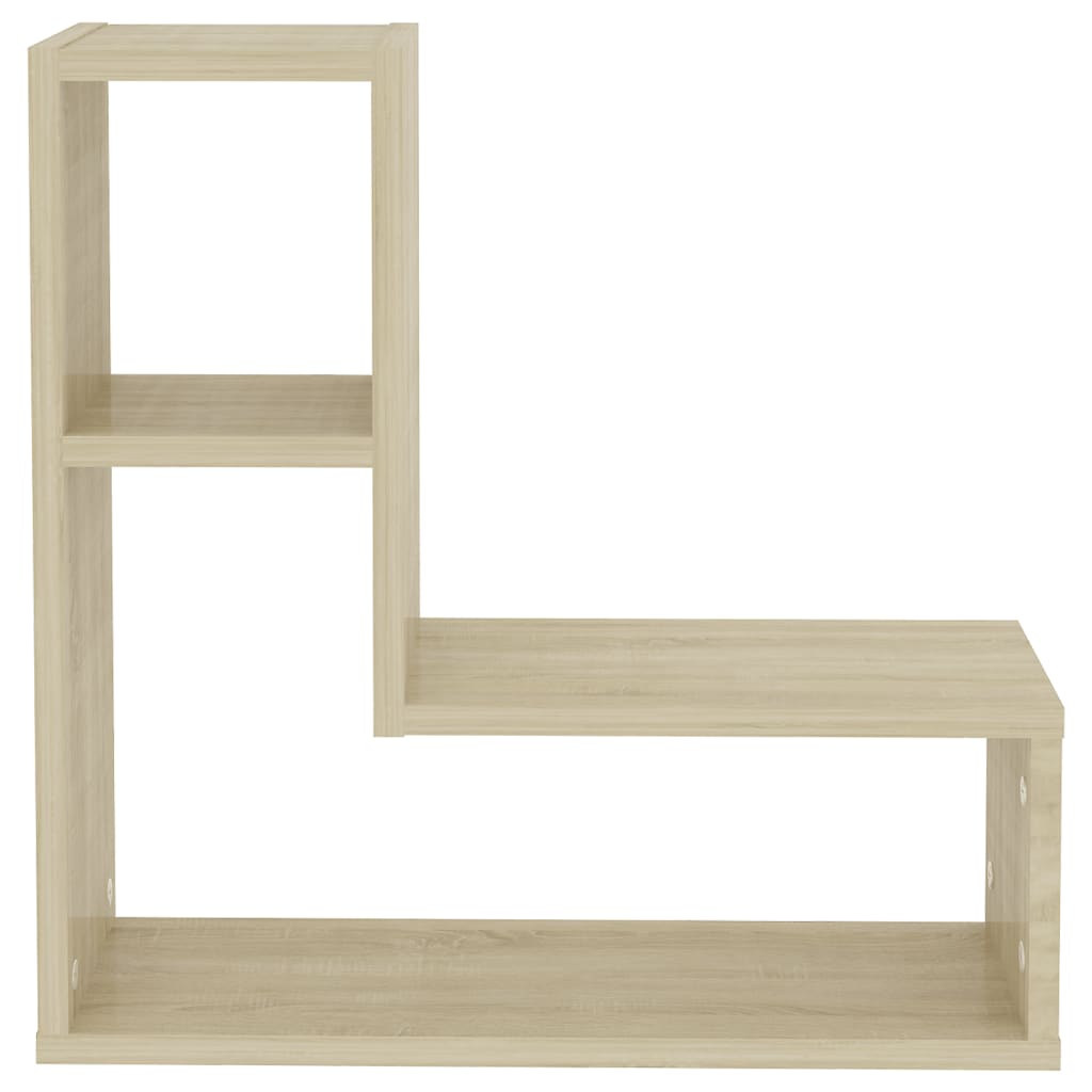 Étagères murales 2pcs chêne sonoma 50x15x50cm bois d'ingénierie